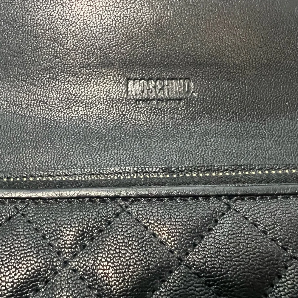 MOSCHINO Women’s Black Compact Wallet